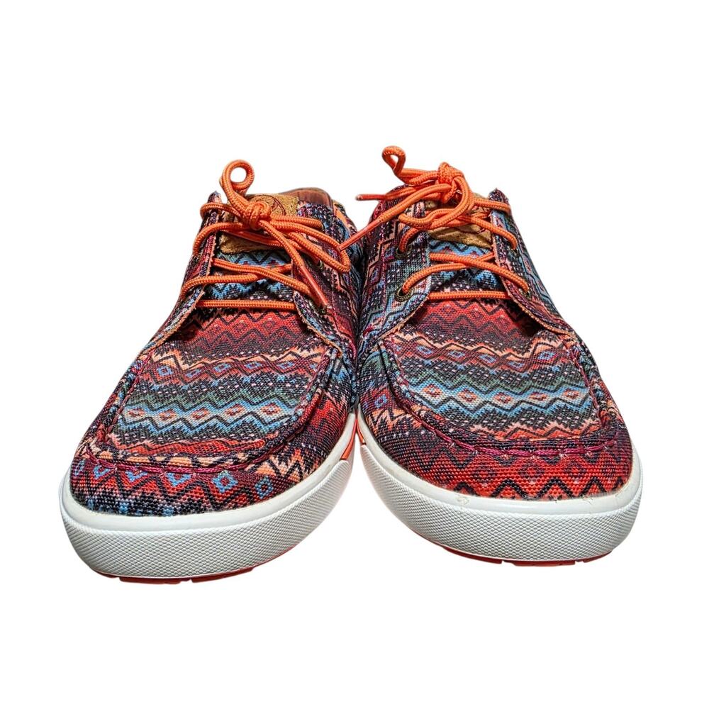 Hooey Twisted X Womens 10M Aztec Tribal Lace Up Casual Shoes Southwest Boho - Picture 2 of 6
